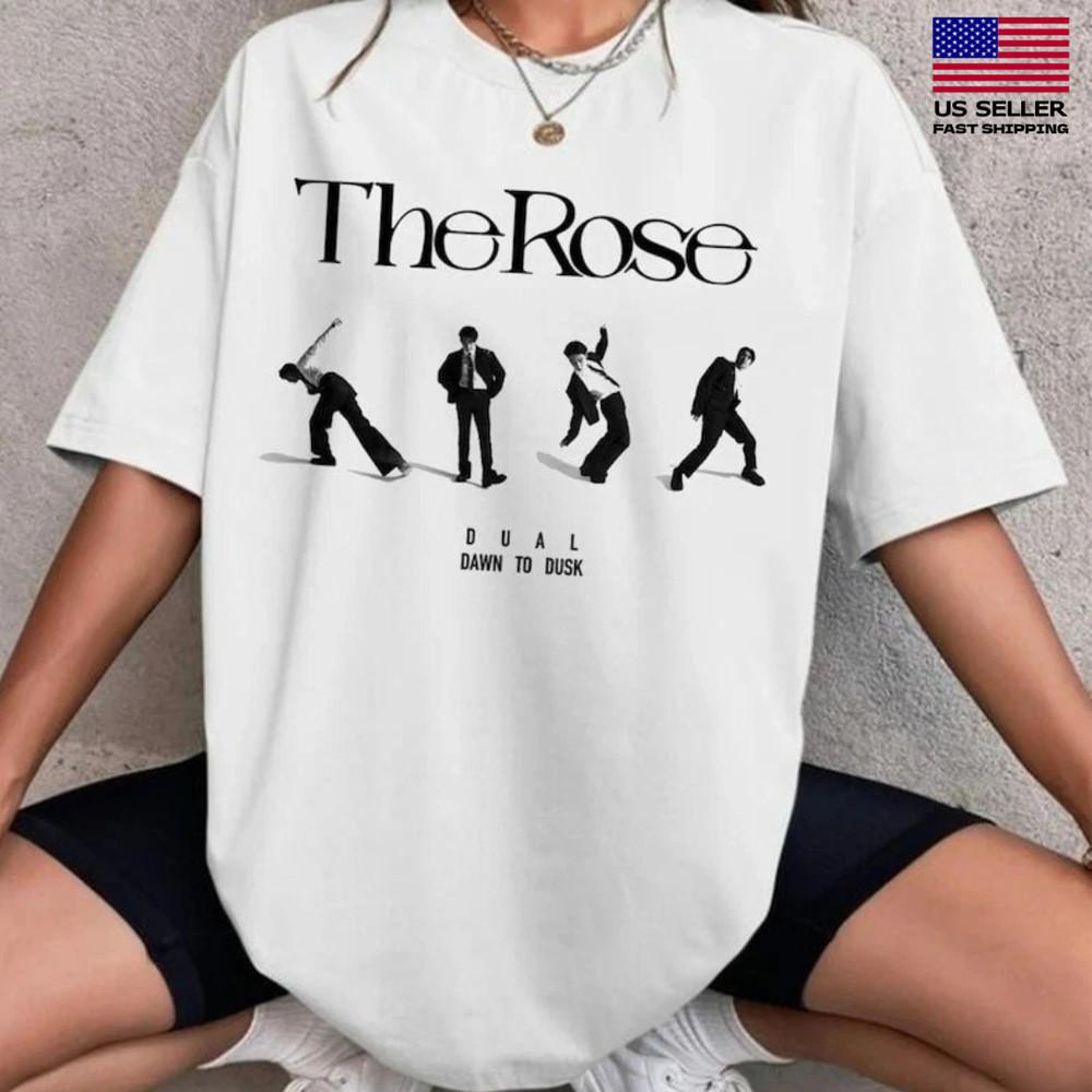 The Rose Dual Album , Dawn To Dusk Tour Shirt, The Rose Kpop Shirt Unisex T-Shirt M