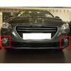 Car Body Front Fog Light Lamp Eyebrow Frame Stick ABS Chrome Trim Parts 2PCs For Peugeot 301 2014 2015 2016 2017 2018