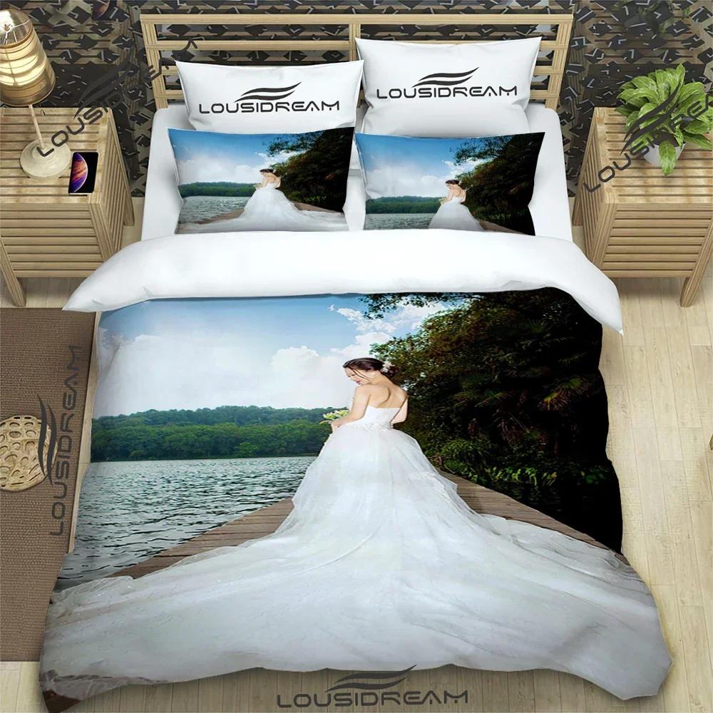 Persönliches Individuelles 3D-Druck Dreiteiliges Bettwäsche-Set Modischer Artikel für Kinder oder Erwachsene für Betten Bettbezüge Kissenbezüge Geschenk