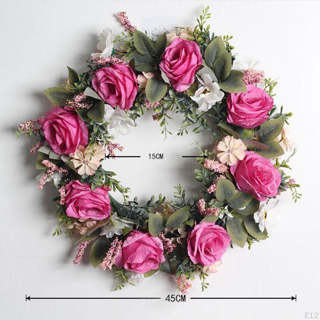 Artificial Flowers Wreath Decoration Christmas Wedding Garland Home Decor Gifts