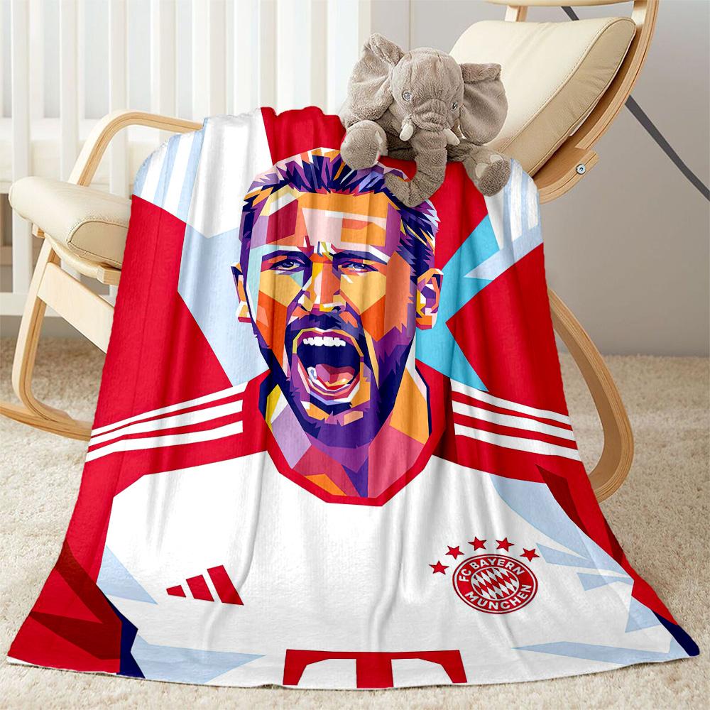 Bayern Munich Blanket Comfortable Perfect for Office Office Chair Bedding All-Season Use Modern Style Best Holiday Gift for Friends Family
