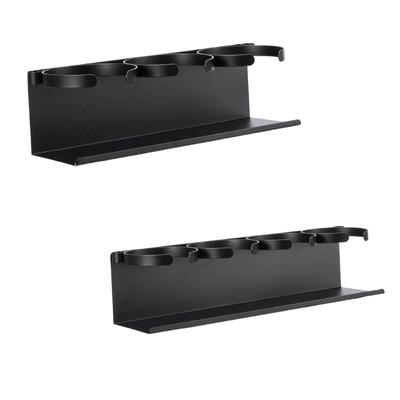 Modern Black/White Magnetic Cup Organizers For Home Kitchens Space Saving Refrigerator Mounted Storage Solution
