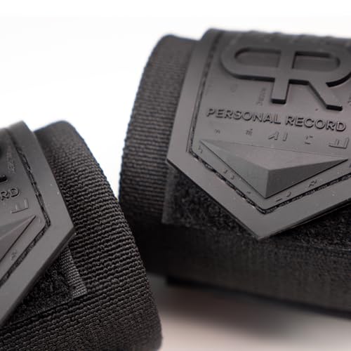 Heavy Duty Elbow Wraps: 25% More Elasticity, Reinforced Stitching, Extra Wide Fastener for Weightlifting and Powerlifting Support, All Black