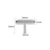 Modern Solid Aluminum Alloy Knurled Handles,Drawer Pulls,Furniture Door Carved Knobs,Round T Bar Handle Kitchen Cabinet Hardware
