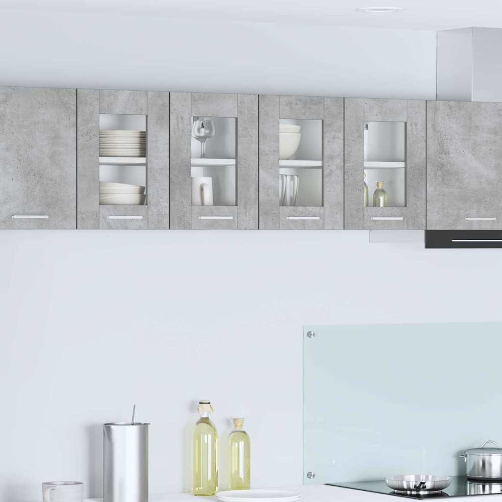Hanging Cabinet 2 pcs Concrete Grey 60 x 31 x 40 cm Particleboard