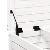 Garden Stool White 62x63.5x32 cm Solid Pine Wood