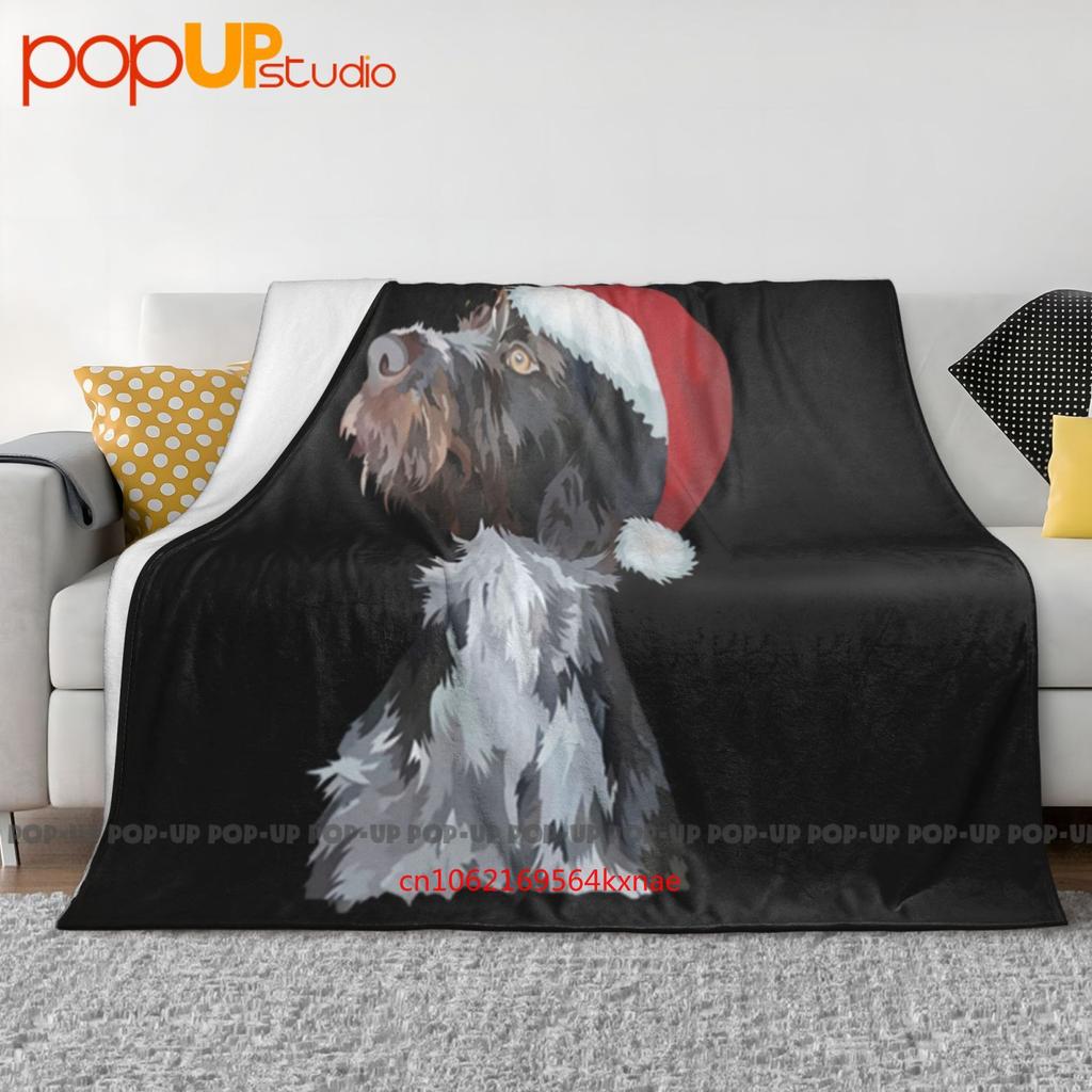 Vintage Deutsch Drahthaar German Wirehaired Pointer Ultra-Soft Blanket Quilt Winter Sofa Cover Bed Covers
