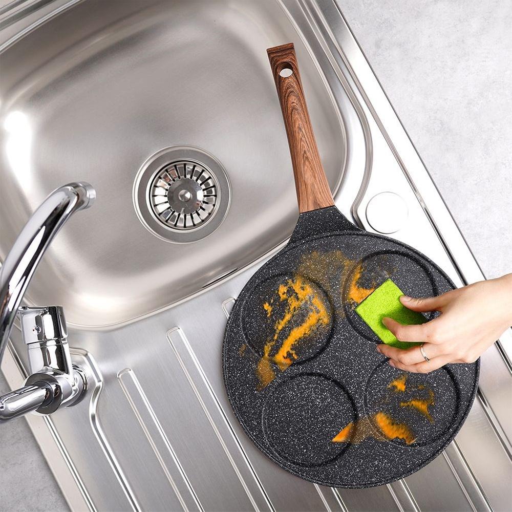 BLACK&WOOD 4-Cup Granite Pancake Pan 26cm