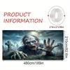 1pc Halloween Banner - Graveyard Zombie Scene Outdoor Decor Durable Spooky Theme For Halloween Party Easy to