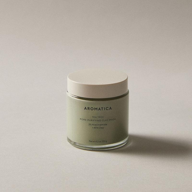 AROMATICA Tea Tree Pore Purifying Clay Mask 2% Niacinamide + 45% Clay 120g