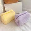 Soft and Cute Plush Organizer Pouch In Sweet Colors Perfect for Storing Beauty Items Anywhere