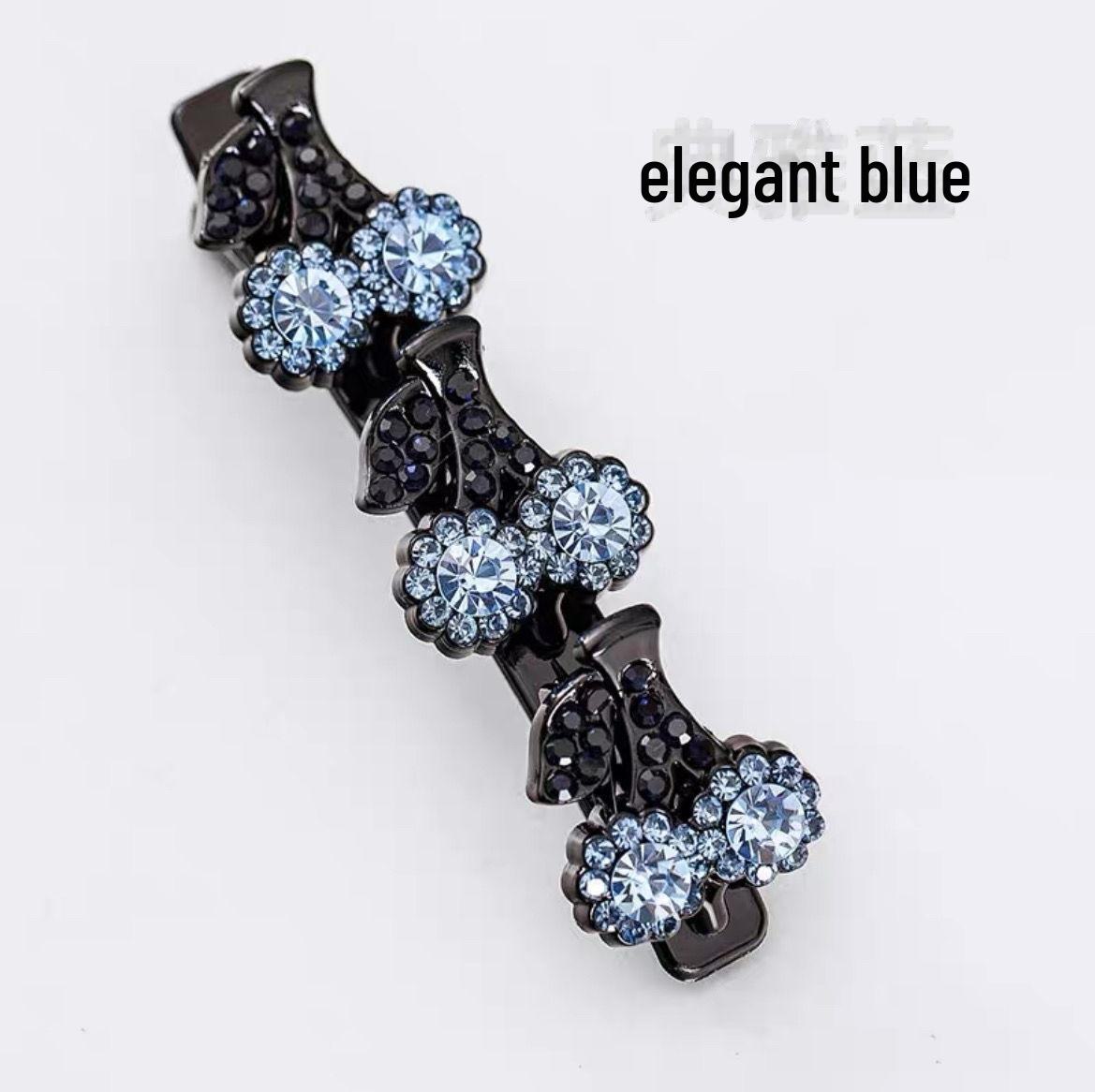 

Плетеная шпилька для волос Cherry Rhinestone - корейский стиль, элегантная универсальная боковая заколка для челки