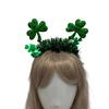 StPatrick Shamrock Flower Headband Sequins Hair Hoop Music Festival Headdress