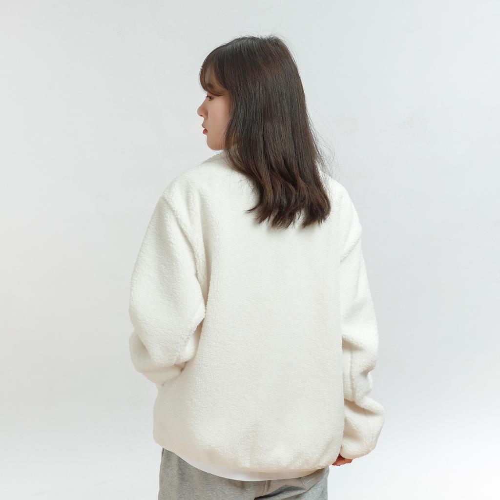 New MLB Velvet Jackets Unisex Ivory 3AJPF2916-50IVS