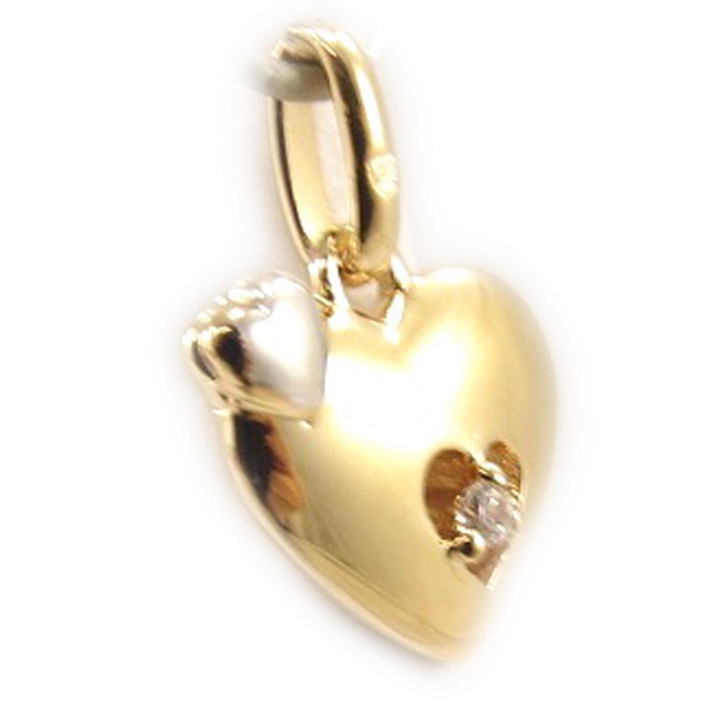 Altesse [G2320] - Two-tone 'Love' Gold Plated Pendant