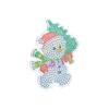 DIY 5D Rhinestone Painting Snowman Shape Decorative Rhinestone Painting Pendant for DIY Craft Indoor Decoration Gift