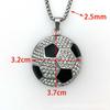 Hiphop Necklace Hiphop Plated Diamond Ball Pendant