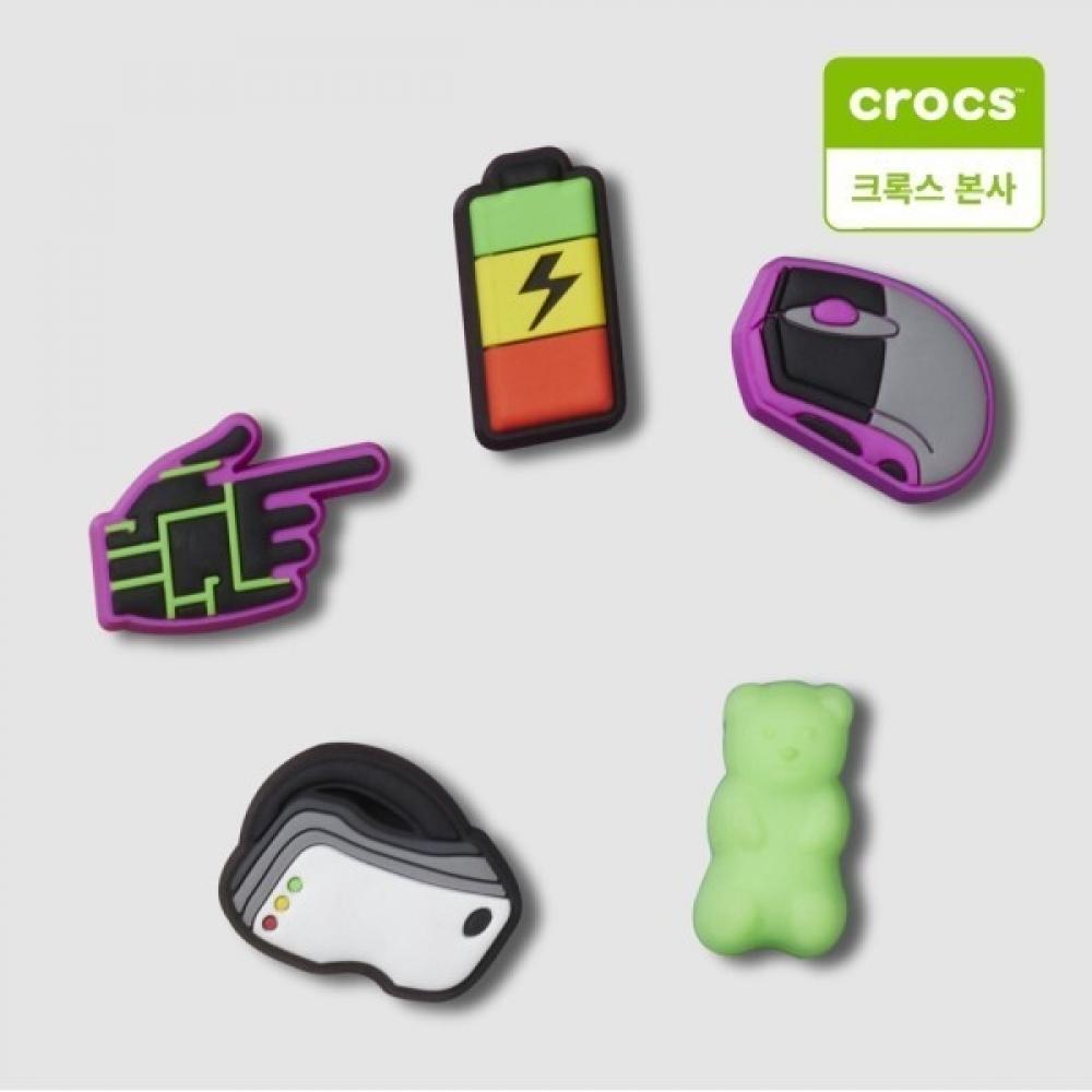 Crocs Metaverse Gaming Gibbits 10011575 Metaverse Gaming Zibbitz 5 pack