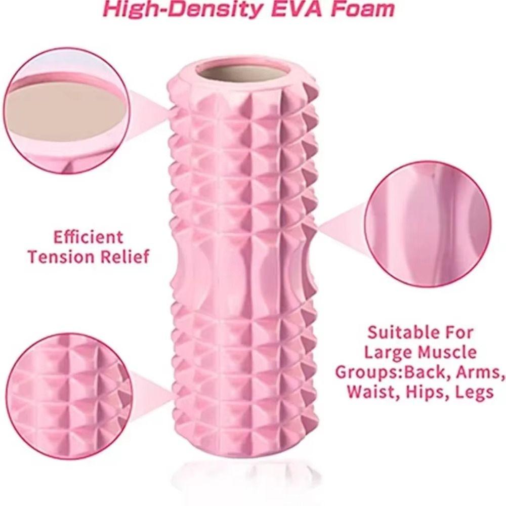 EVA Foam Yoga Foam Roller Trigger Point Fitness Yoga Column Fitness Back Roll  Exercise