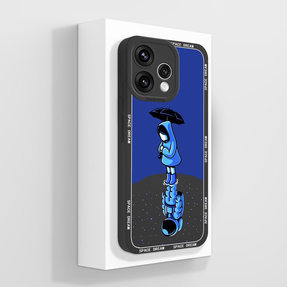 

Cases For OPPO Reno 15F 15 Pro Max Cartoon Cat Girl Shockproof Simple Camera Protection Housing For Reno15F Reno15ProMax Capa Reno 15F