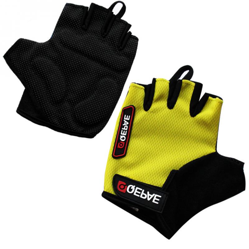 1 Pair Racing Cycling MTB Bicycle Unisex Gel Half Finger Gloves Yellow/Red/Blue//M/L/XL/XXL
