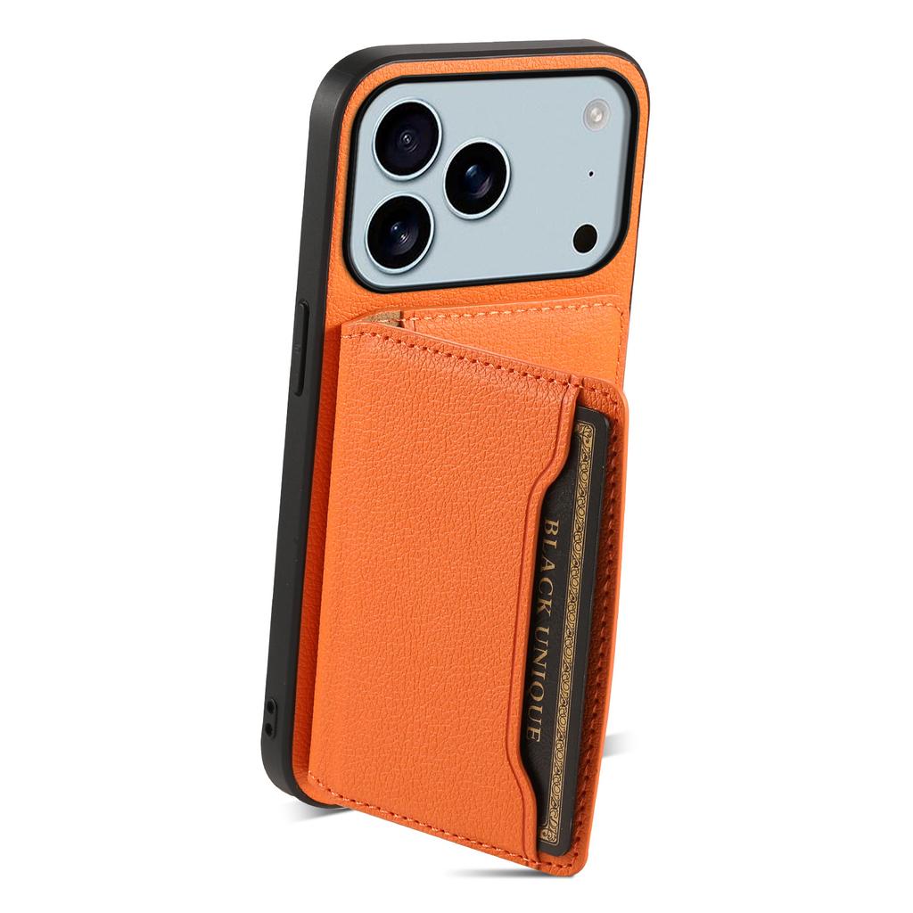 Pu Leather Phone Case for iPhone 17 Pro Max 16e 17Air 16 Pro 15 Plus 14 13 12 11 Xs Xr 8 7 Se3 Magnetic Card Holder Wallet Cover