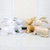 Rabbit Balloon Party Themed Scene Layout Lovely Cartoon Animal Inflatable Toy Ornament 4D Standing Easter Bunny Aluminum Foil Balloon Party Decoration