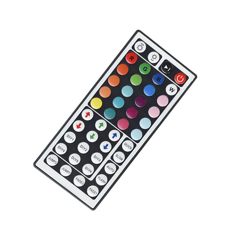 44-Key IR Remote for RGB LED Strips: Controls 5050/2835, Dimming & Color Adjustment.