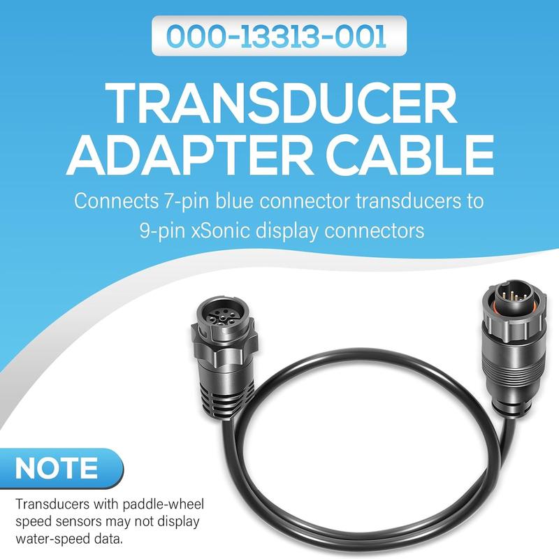 000-13313-001 7-Pin Blue to 9-Pin Transducer Adapter Cable for Lowrance HDS Gen3, Elite-Ti Series, NSS Evo2, GO XSE Series
