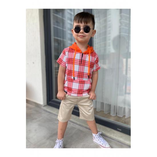 

Комплект шорт из габардина для мальчика 11-12 Yaş оранжевый