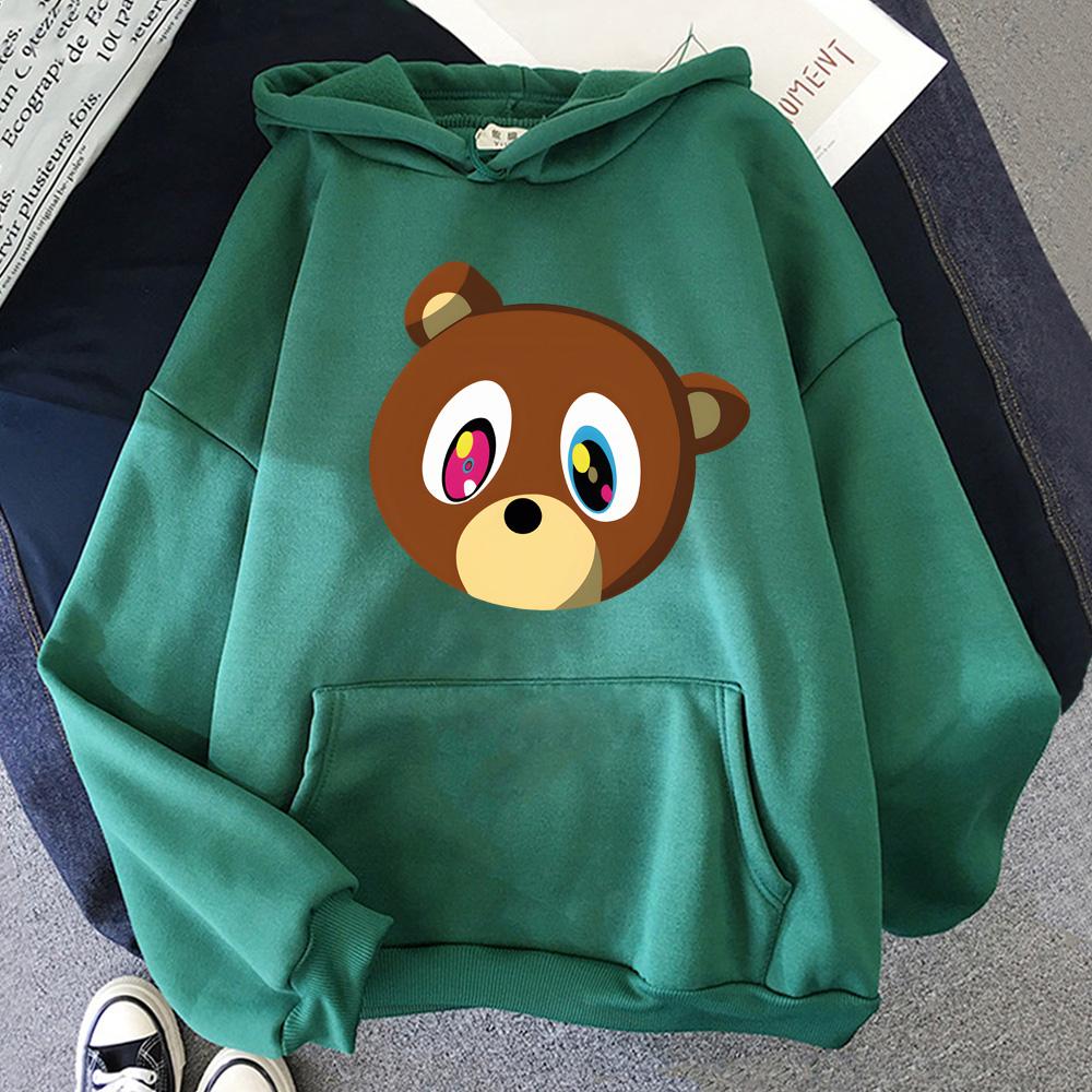 

Kanye West Cartoon Tops Popular Characters Print Hoodies Male Fashion Street Sweatshirts Autumn Casual Fleece Hooded Pullovers XXXL