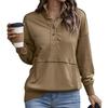 Autunno Primavera Donna Felpa Collo Alto Semiaperto Tinta Unita Pullover Largo con Tasca Grande Polsini Elastici OL Pendolarismo Quotidiano Top