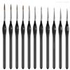 Miniature Paint Brushes Drybrush Set, Acrylic Paint Brushes for Oil, Watercolors, Tabletop, Figurine 3/6/11/17Pcs