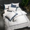 WTEMPO Europe Style Jacquard Bedding Set 4pcs Lace Bedclothes Bed Set Satin Duvet Cover Sheet Set