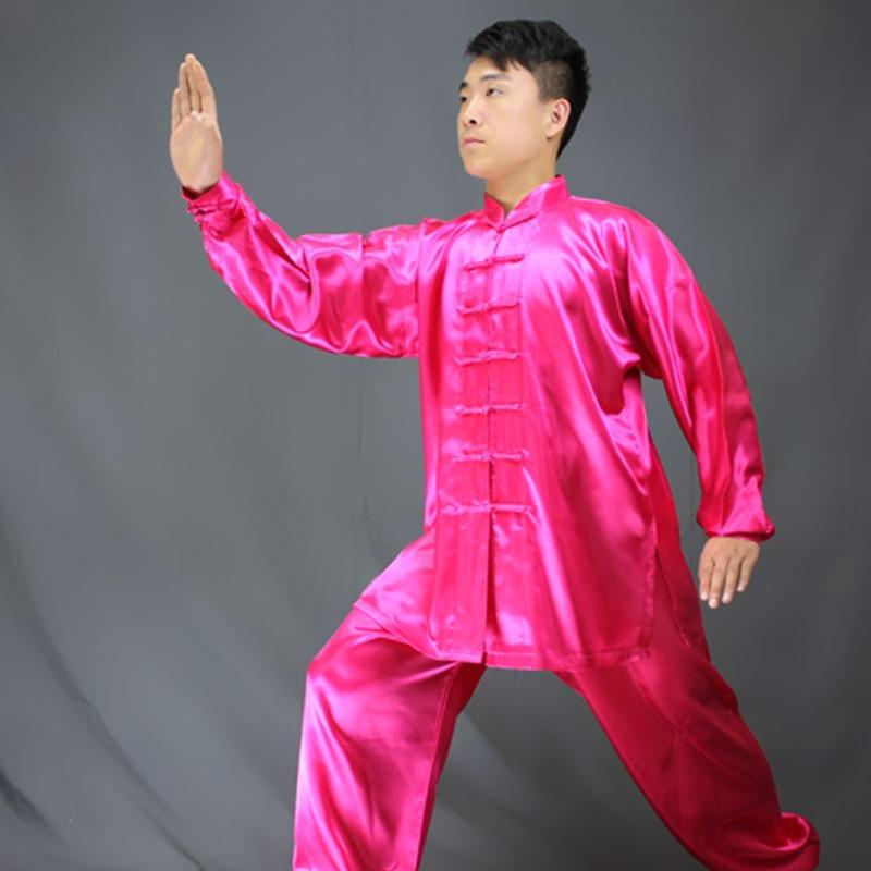 

Tai Chi Clothing Training Clothing Spring and Summer Morning Exercise Clothing Performance Clothing Martial Arts Clothing Men s and Women s Suits 180 рожевий червоний колір