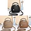 Pu Leather Small Round Crossbody Bag For Casual Travel Women