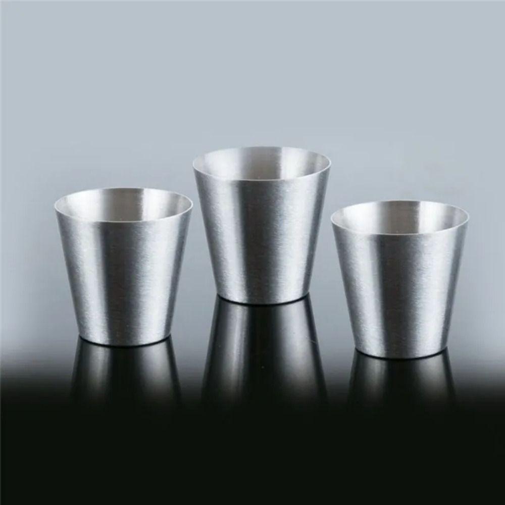 5Pcs/set 30/70ml Mini Set Wine Glass With Case Drinkware Portable Stainless Steel Cups  for Whisky