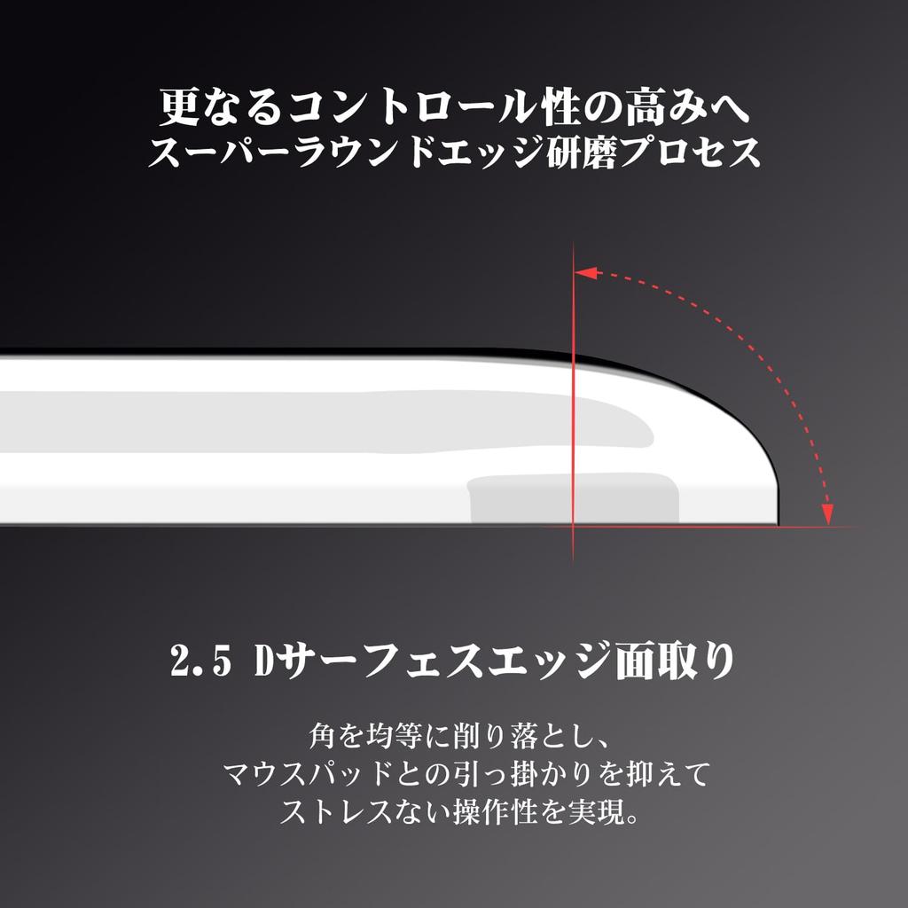 IMMOENUC Mouse Sole G PRO X SUPERLIGHT Glass Mat for Wireless Mouse High Durability Low Friction (White)