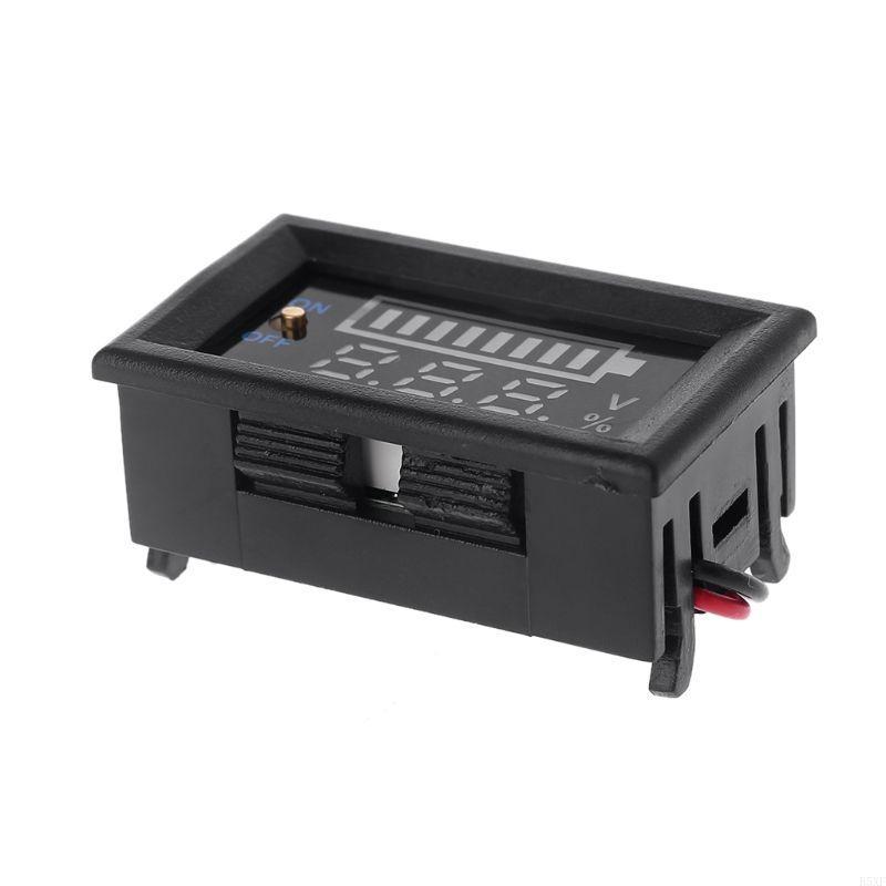 2025 Neue Kompakte 12V Digitalanzeige mit Schalter Säurebatterie USB Voltmeter