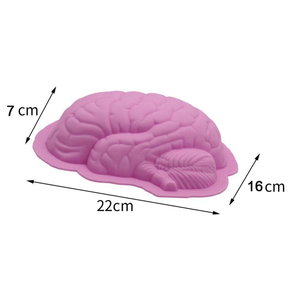 Scary Brain Silicone Mold Body Parts Human Brain Cake Mould Fondant Mold   Kitchen