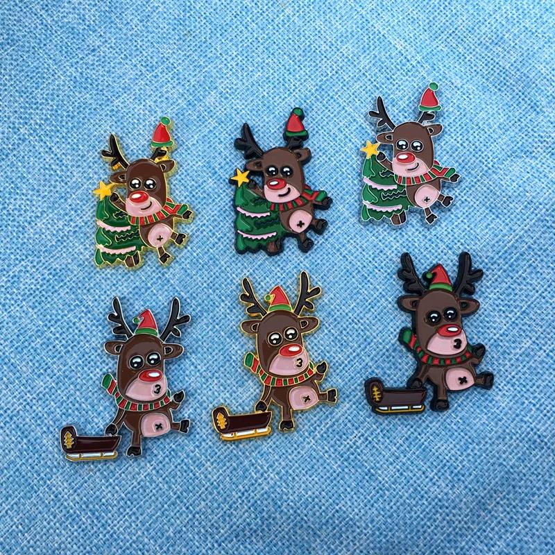 Personalized Christmas car sticker elk sleigh decorative sticker electric car body decorative sticker rear trunk sticker creative sticker.