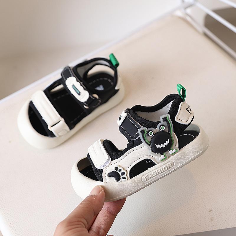 Kids Cartoon Monster Closed Toe Sport Sandals 16 чёрный