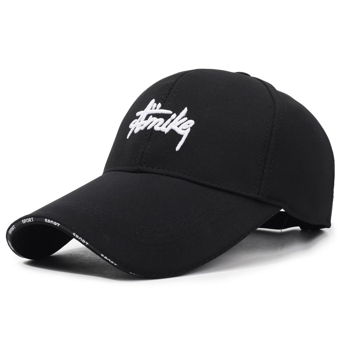 

Embroidery Amike Letter Baseball Cap Breathable Outdoor Sports Sun Protection Black White