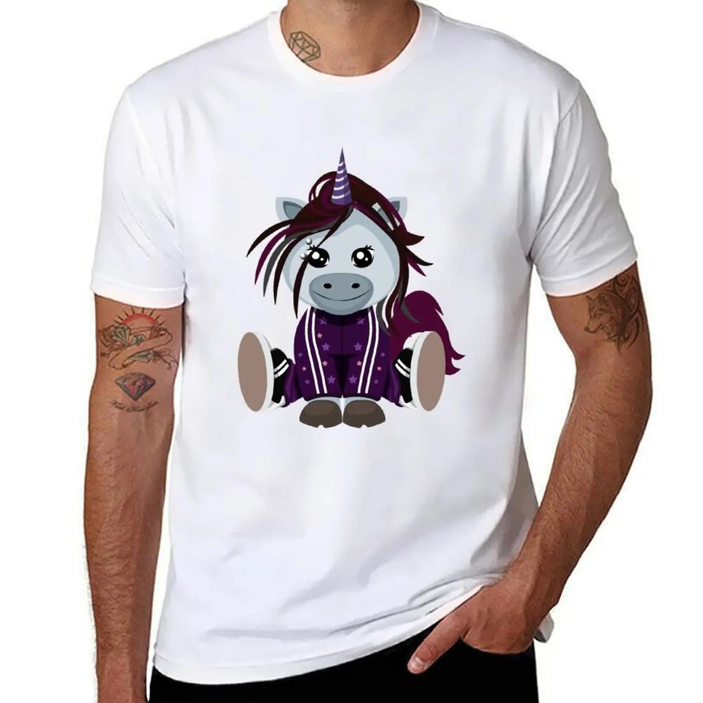 Cute 2000s Nu Metal Unicorn 1 TShirt summer tops oversized tshirts for men