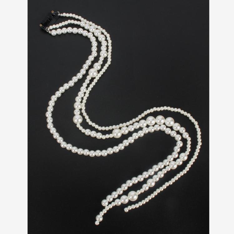 Imitation Pearl Hair Chain Fashion Hair Jewelry Long Alloy Chains For Women Exaggerated Headwear