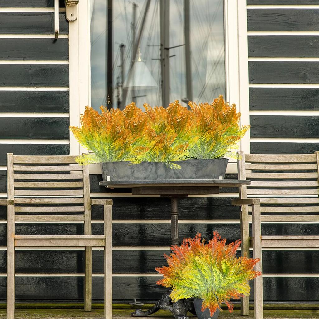 7-Fork Small Persian Grass 20pcs Artificial Plants Autumn Outdoor Courtyard Decor Simulation Flowers Home Flower Arrangement