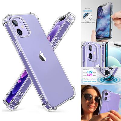 Transparent Shockproof Case For Iphone 13 Pro Cases Iphone 12 11 14 Pro Max Xs Xr 7 8 Plus Se 2020 Clear Acrylic Soft Back Cover
