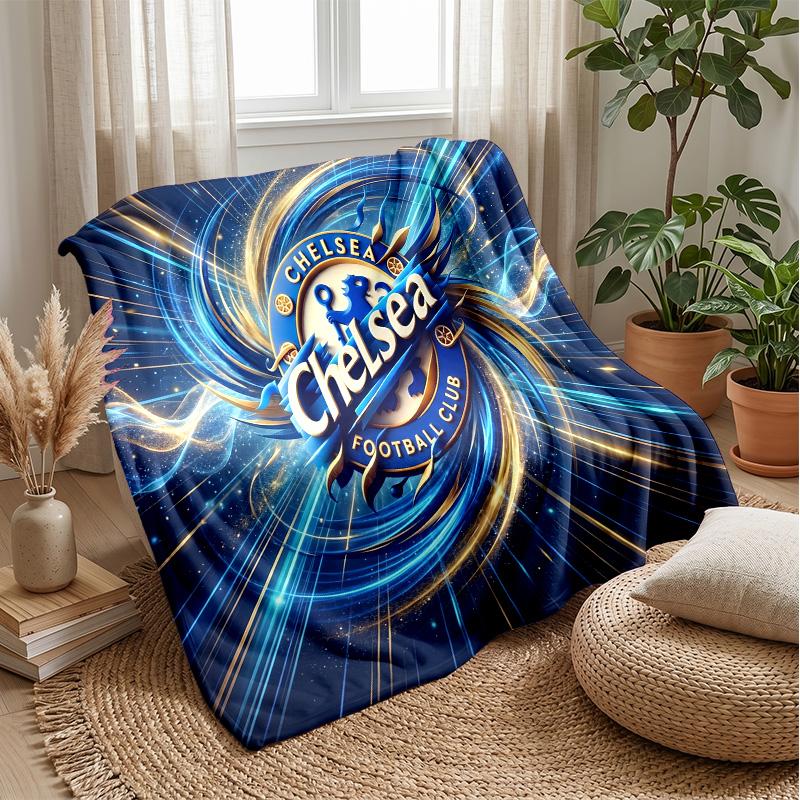 Coperta a tema Chelsea FC Morbida coperta in flanella Coperta morbida da divano Coperta accogliente per divano e letto per la decorazione della casa