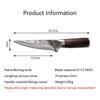 Stainless Steel Boning Knife Butcher Fish Fruit Vegetable Cutter Cleaver Kitchen Knives with Sheath