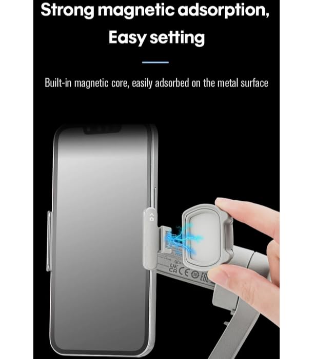 Auxiliary Light Kit for Osmo Mobile 8/Osmo Mobile 7 Pro/7/OM6/OM5/OM4 SE/SE - Magnetic Fill-in Portable LED Light, Compact, 200 mAh Rechargeable, 2500